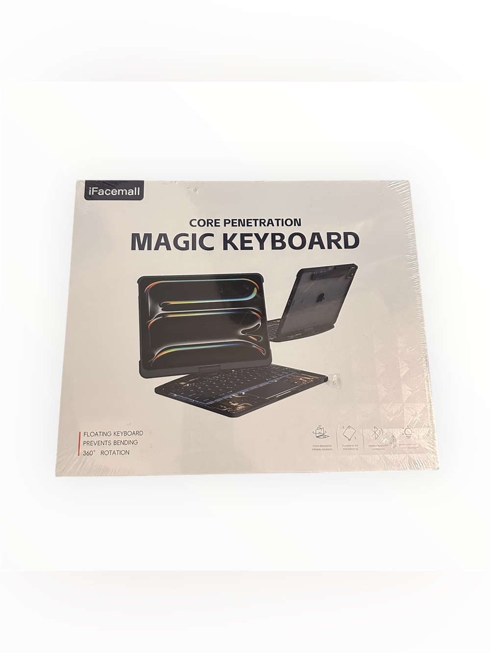 Magic Keyboard Case with Black Bluetooth Keyboard NEW